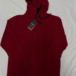 BOSS Regular Fit Red Hoodie Print Logo Hugo Jacket L